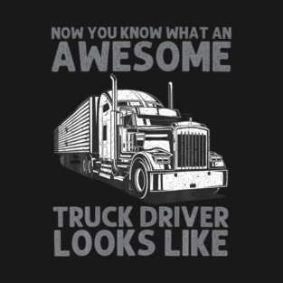 Truck Driver Art For Truck Driver Trucking Trucker T-Shirt