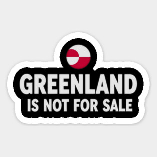 Vintage Greenland is Not for Sale Sticker