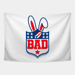 2026 Super Football Shirt, Bad Game Day Bunny Tapestry
