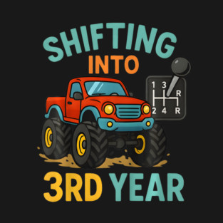 Shifting Into 3rd Year Third Racing Car Theme T-Shirt