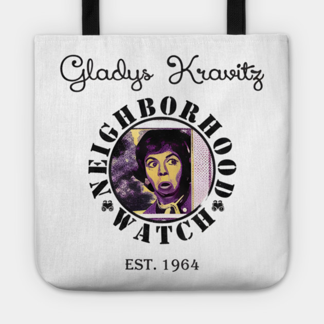Gladys-Kravitzs-Neighborhood-Watch Tote by dtr_art