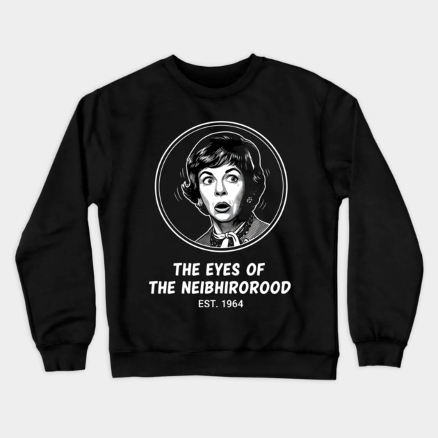 Gladys-Kravitzs-Neighborhood-Watch Crewneck Sweatshirt by dtr_art