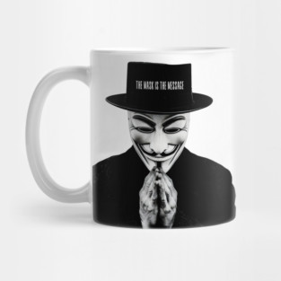 Anonymous: The Mask Is the Message Mug