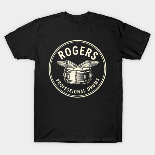 Rogers Professional Drums T-Shirt by dtr_art