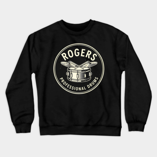 Rogers Professional Drums Crewneck Sweatshirt by dtr_art