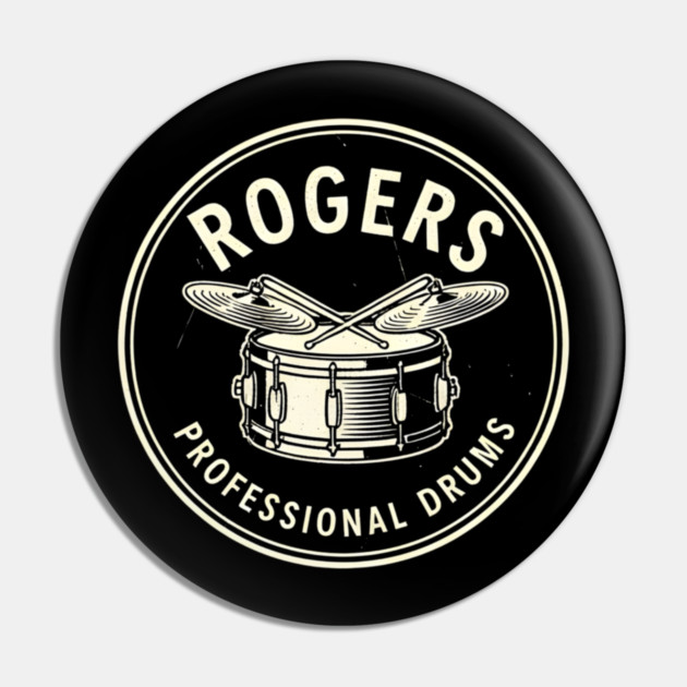 Rogers Professional Drums Pin by dtr_art