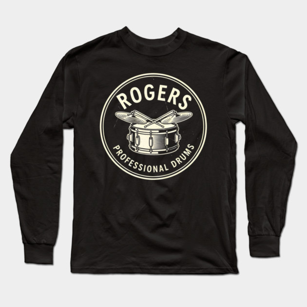 Rogers Professional Drums Long Sleeve T-Shirt by dtr_art