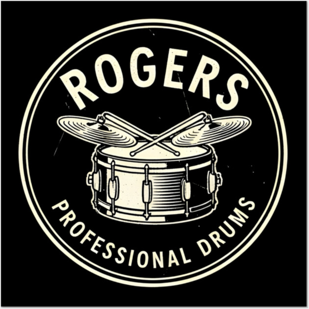 Rogers Professional Drums Wall Art by dtr_art