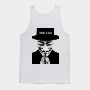 Anonymous: The Mask Is the Message Tank Top
