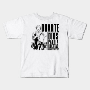 Duarte: Dios, patria y libertad - black Kids T-Shirt