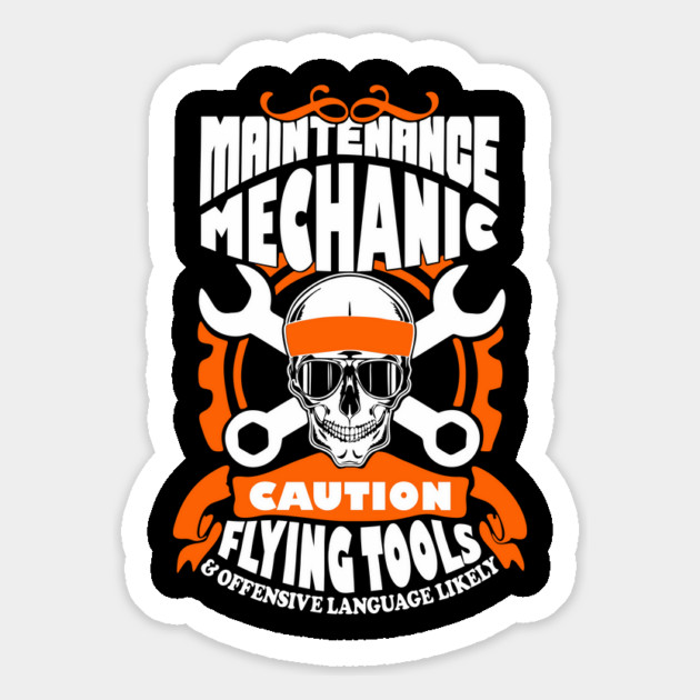 Maintenance Mechanic Blue Collar Pride Sarcasm Warning Magnet by Anticorporati
