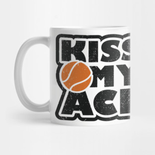 Kiss My Ace Tennis Pun Mug