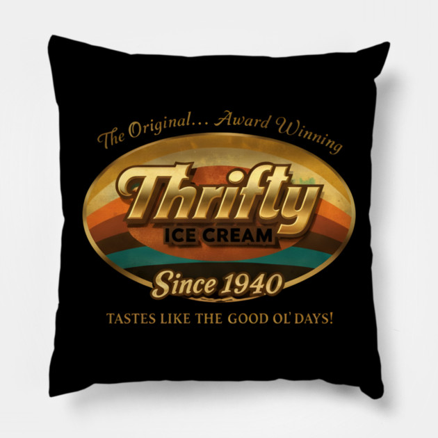 Thrifty Ice Cream Since 1940 Pillow by dtr_art