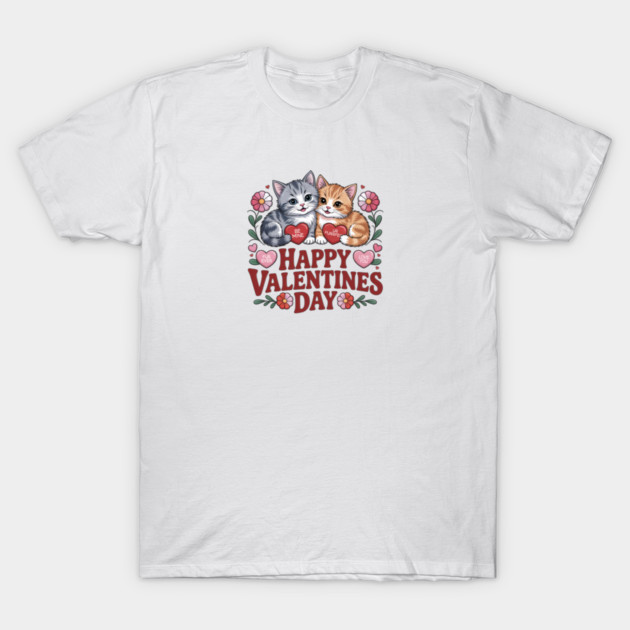Happy Valentines Day - For Cat Lovers T-Shirt by Pete the Cat Guy