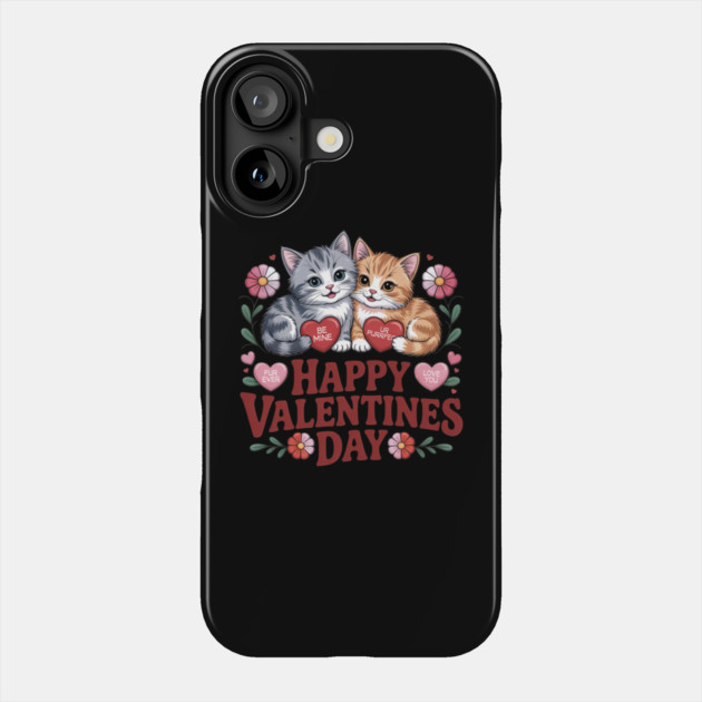 Happy Valentines Day - For Cat Lovers Phone Case by Pete the Cat Guy