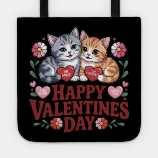 Happy Valentines Day - For Cat Lovers Tote
