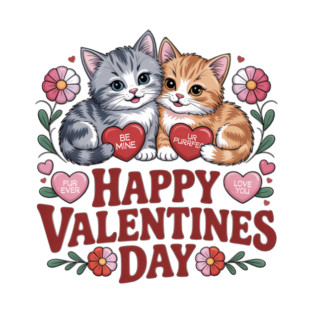 Happy Valentines Day - For Cat Lovers T-Shirt