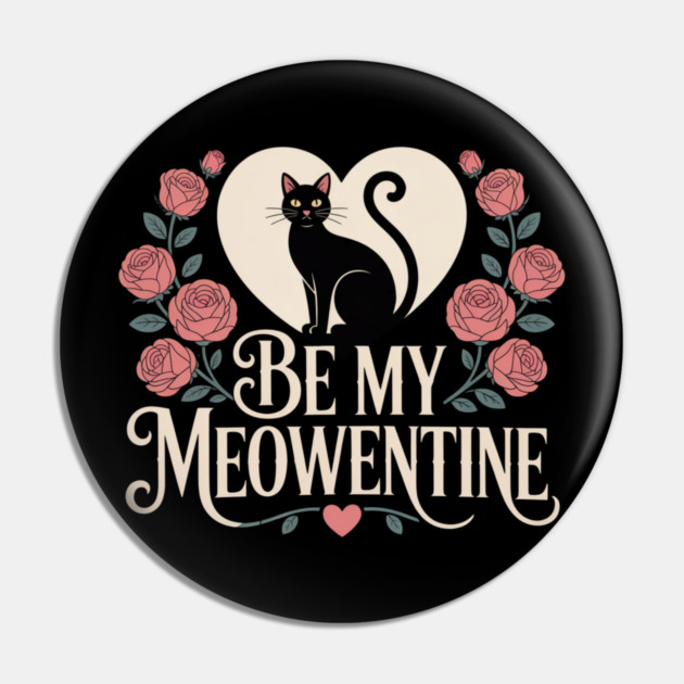 Be My Meowentine Pin by Pete the Cat Guy