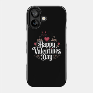 Happy Valentines Day - For Cat Lovers Phone Case