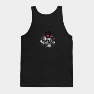 Happy Valentines Day - For Cat Lovers Tank Top