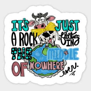 Rock in the middle of no where Sticker