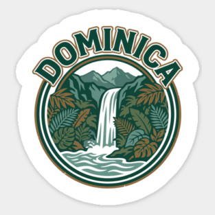 Dominica Island Caribbean Nature Dominican Heritage Travel Sticker