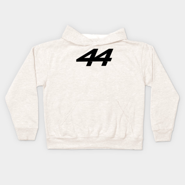 Lewis Hamilton 44 - 2026 Driver Number Black Kids Hoodie by krynxr@gmail.com