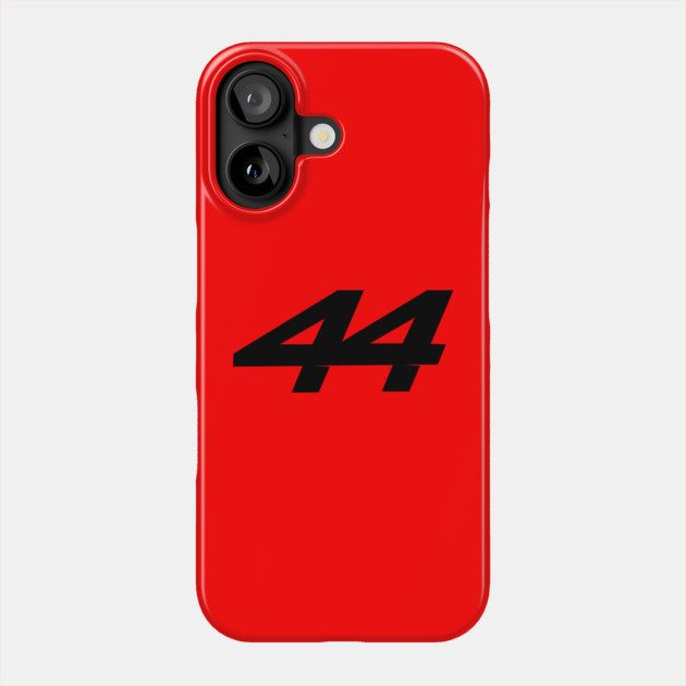 Lewis Hamilton 44 - 2026 Driver Number Black Phone Case by krynxr@gmail.com
