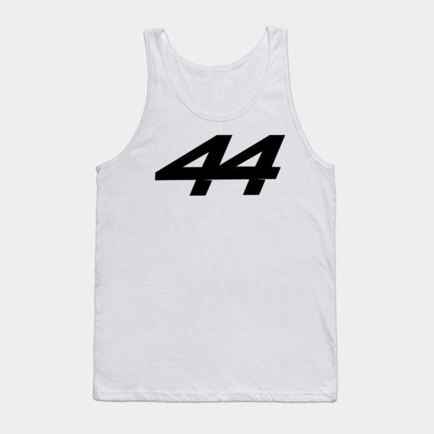 Lewis Hamilton 44 - 2026 Driver Number Black Tank Top by krynxr@gmail.com