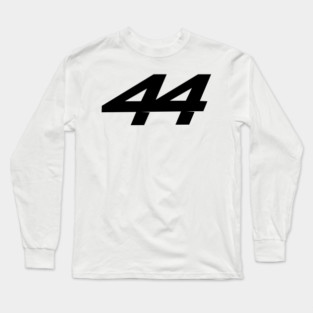 Lewis Hamilton 44 - 2026 Driver Number Black Long Sleeve T-Shirt