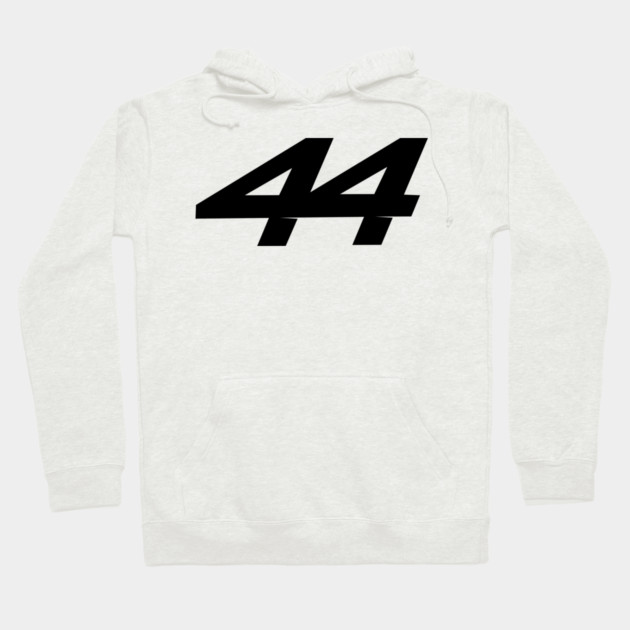 Lewis Hamilton 44 - 2026 Driver Number Black Hoodie by krynxr@gmail.com