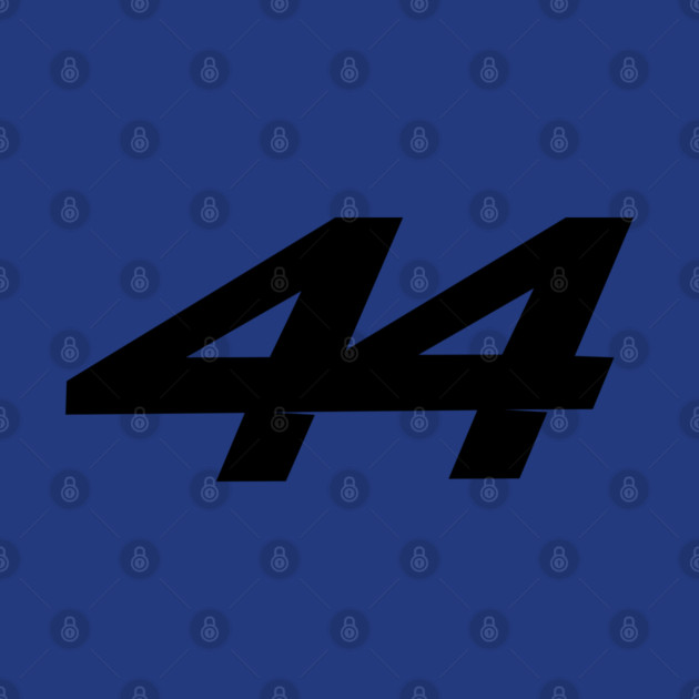 Lewis Hamilton 44 - 2026 Driver Number Black by krynxr@gmail.com