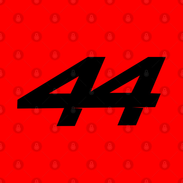 Lewis Hamilton 44 - 2026 Driver Number Black by krynxr@gmail.com