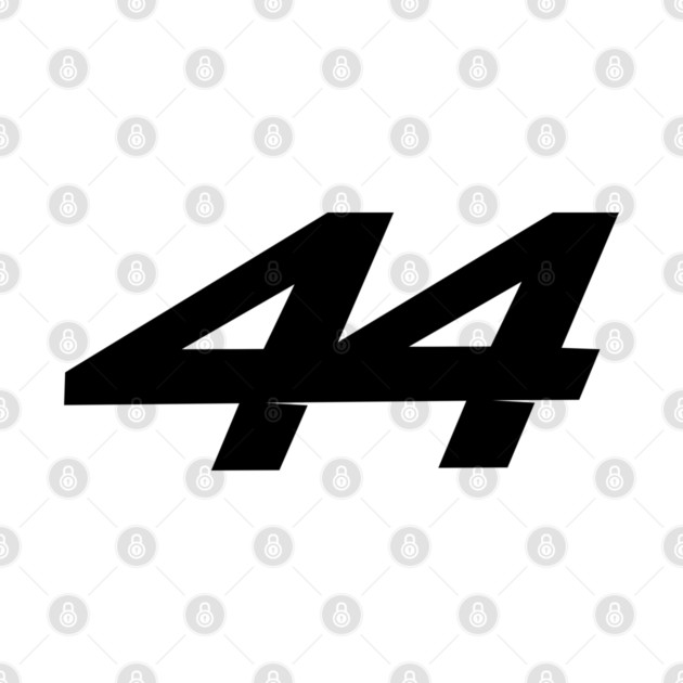 Lewis Hamilton 44 - 2026 Driver Number Black by krynxr@gmail.com
