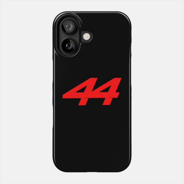Lewis Hamilton 44 - 2026 Driver Number Red Phone Case by krynxr@gmail.com