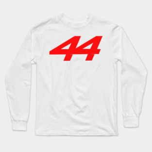 Lewis Hamilton 44 - 2026 Driver Number Red Long Sleeve T-Shirt
