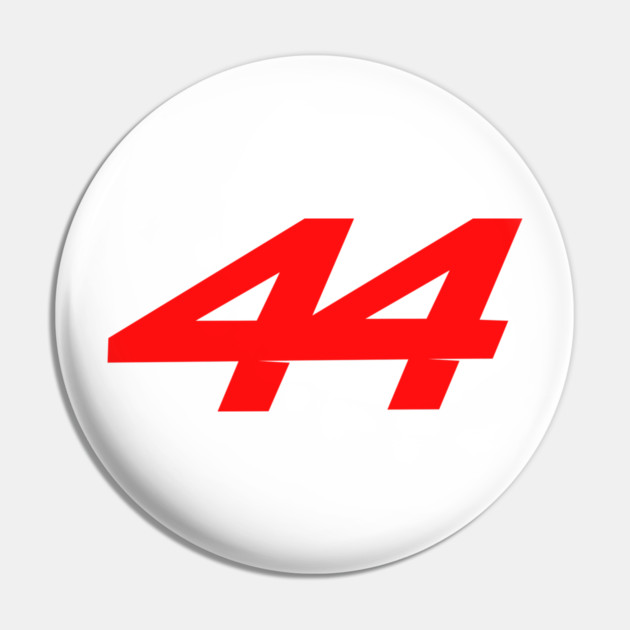 Lewis Hamilton 44 - 2026 Driver Number Red Pin by krynxr@gmail.com