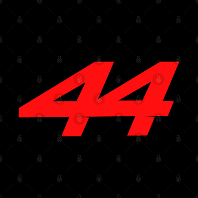 Lewis Hamilton 44 - 2026 Driver Number Red by krynxr@gmail.com