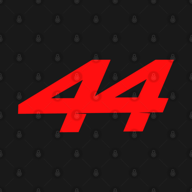Lewis Hamilton 44 - 2026 Driver Number Red by krynxr@gmail.com