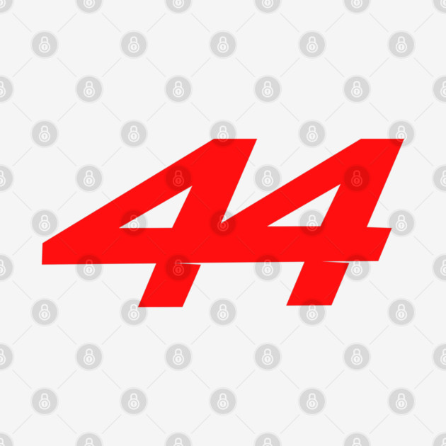 Lewis Hamilton 44 - 2026 Driver Number Red by krynxr@gmail.com