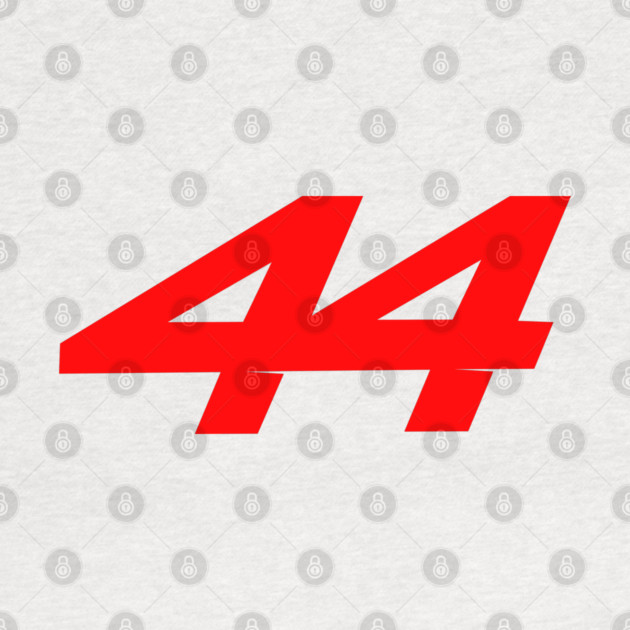 Lewis Hamilton 44 - 2026 Driver Number Red by krynxr@gmail.com