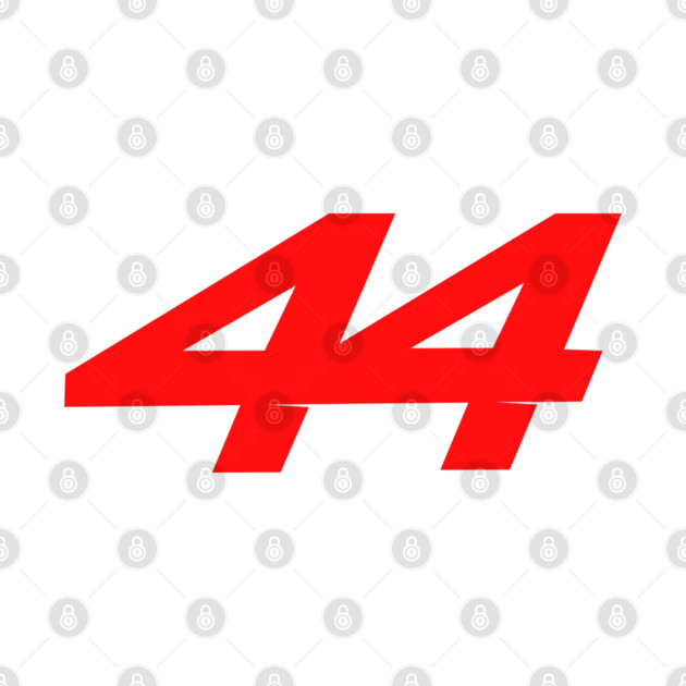 Lewis Hamilton 44 - 2026 Driver Number Red by krynxr@gmail.com