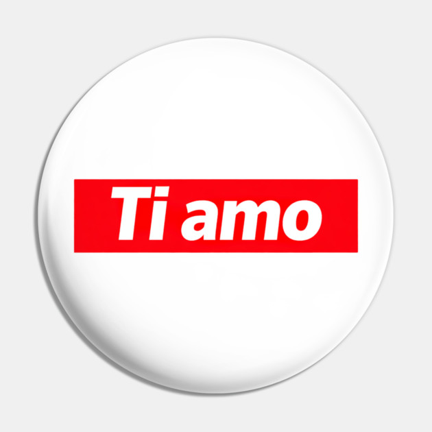 Ti Amo Italian Love Quote Simplistic Word Art Pin by Art2Wear