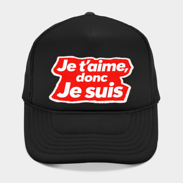 French Love Quote - I Love, Therefore I am by Art2Wear