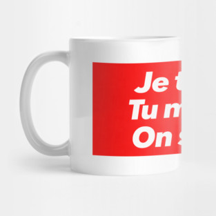 French Love Minimalist Expression Celebration Mug