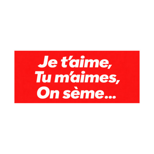 French Love Minimalist Expression Celebration by Art2Wear