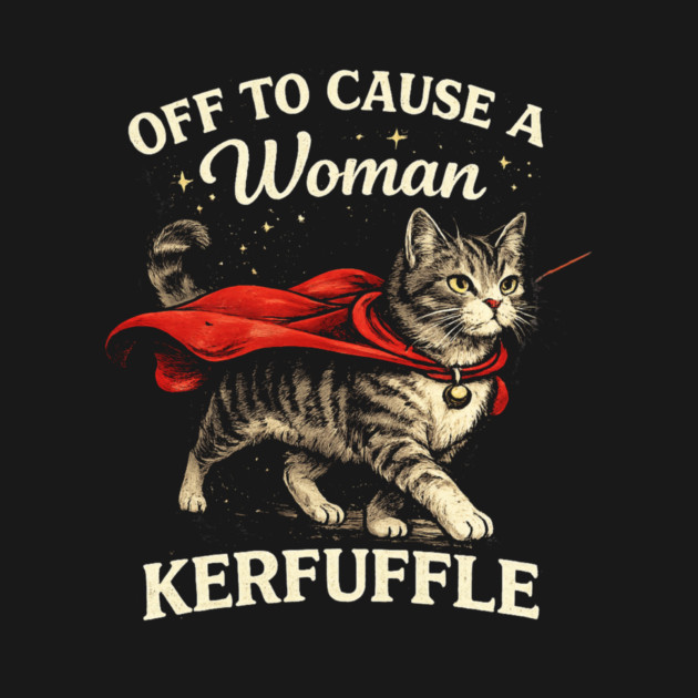 Off To Cause A Woman Kerfuffle Cat by ArtistTee ⭐⭐⭐⭐⭐