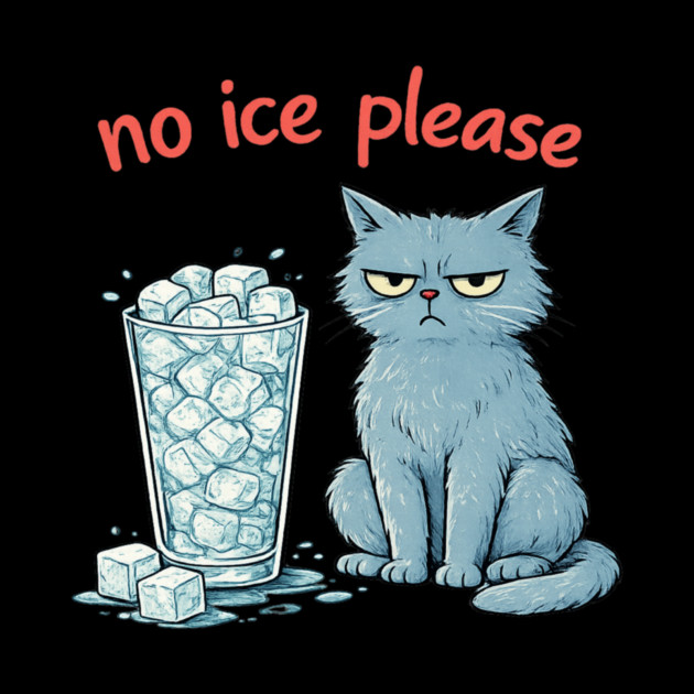 No Ice Please Grumpy Cat Drink Lover by ArtistTee ⭐⭐⭐⭐⭐