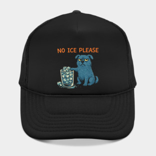No Ice Please Grumpy Dog Drink Lover Hat