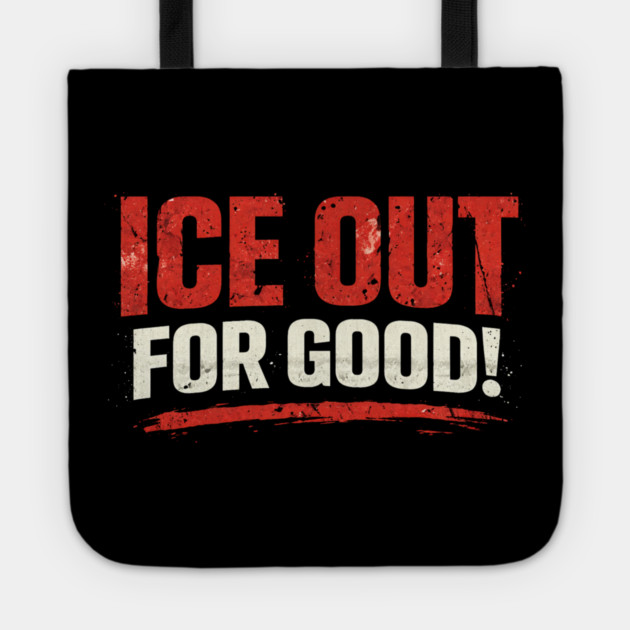 Ice Out For Good Hockey Fan Gift Tote by ArtistTee ⭐⭐⭐⭐⭐